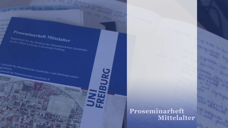 Banner-Grafik: Proseminarheft Mittelalter Uni Freiburg
